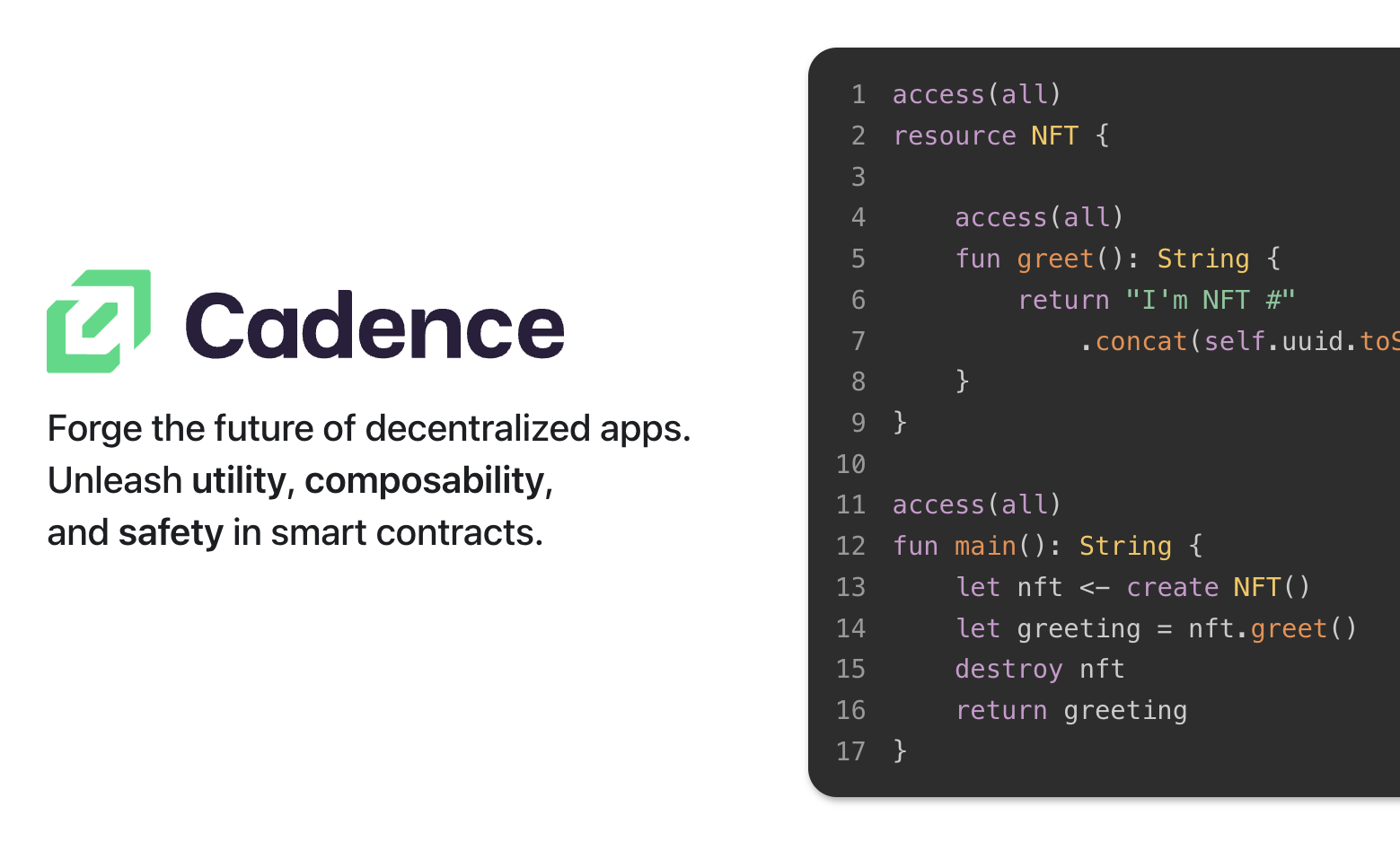 Screenshot of Cadence Formatter